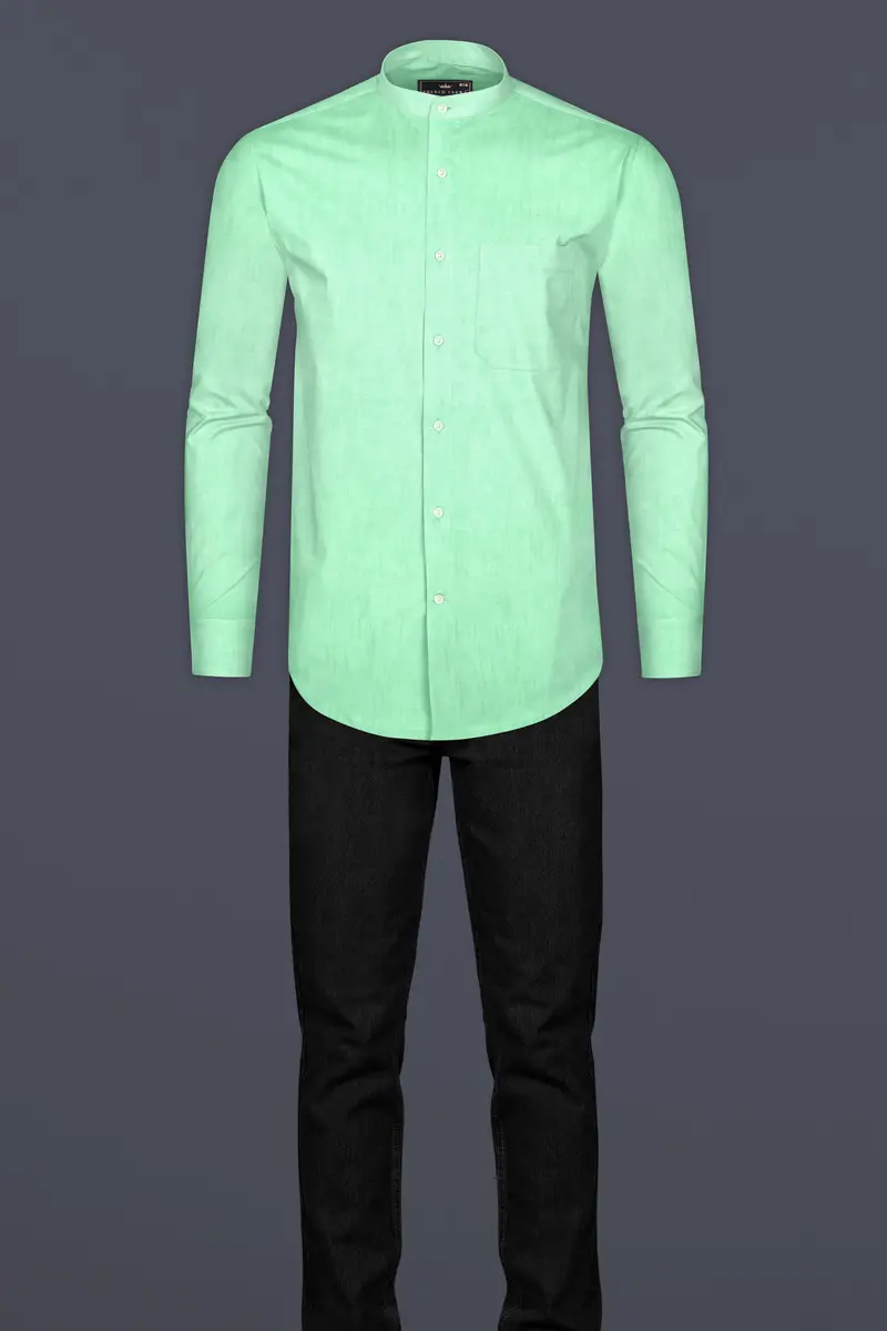 Chinook Green Luxurious Linen Shirt 6