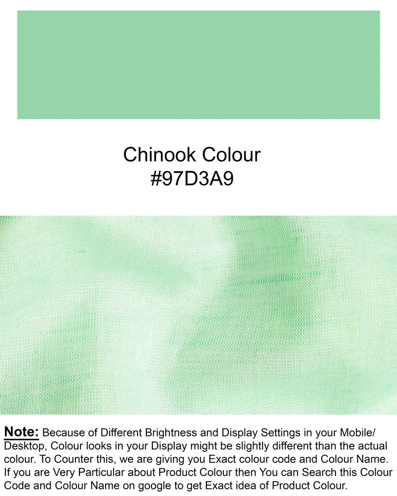 Chinook Green Luxurious Linen Shirt 8