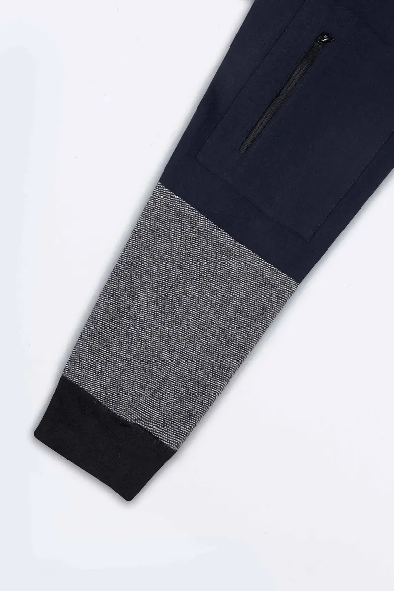 Cinder Blue And Nobel Gray Flannel Designer Hoodie Shirt 6