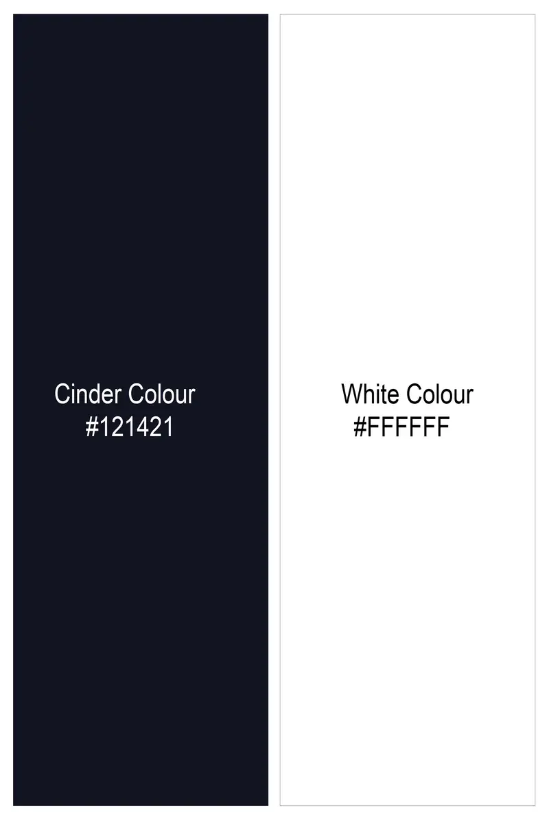Cinder Blue And White Super Soft Premium Cotton Shirts 10