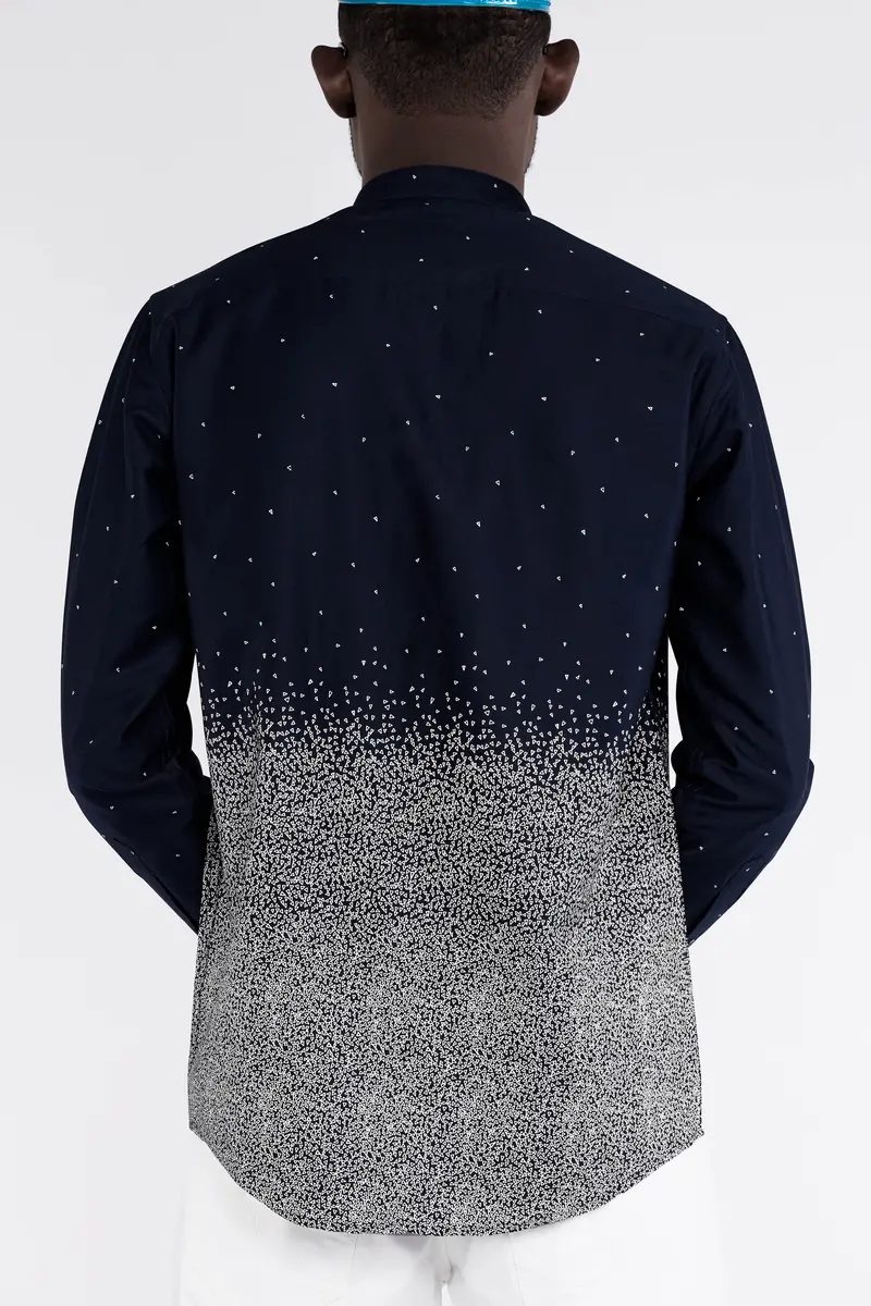 Cinder Blue And White Super Soft Premium Cotton Shirts 8