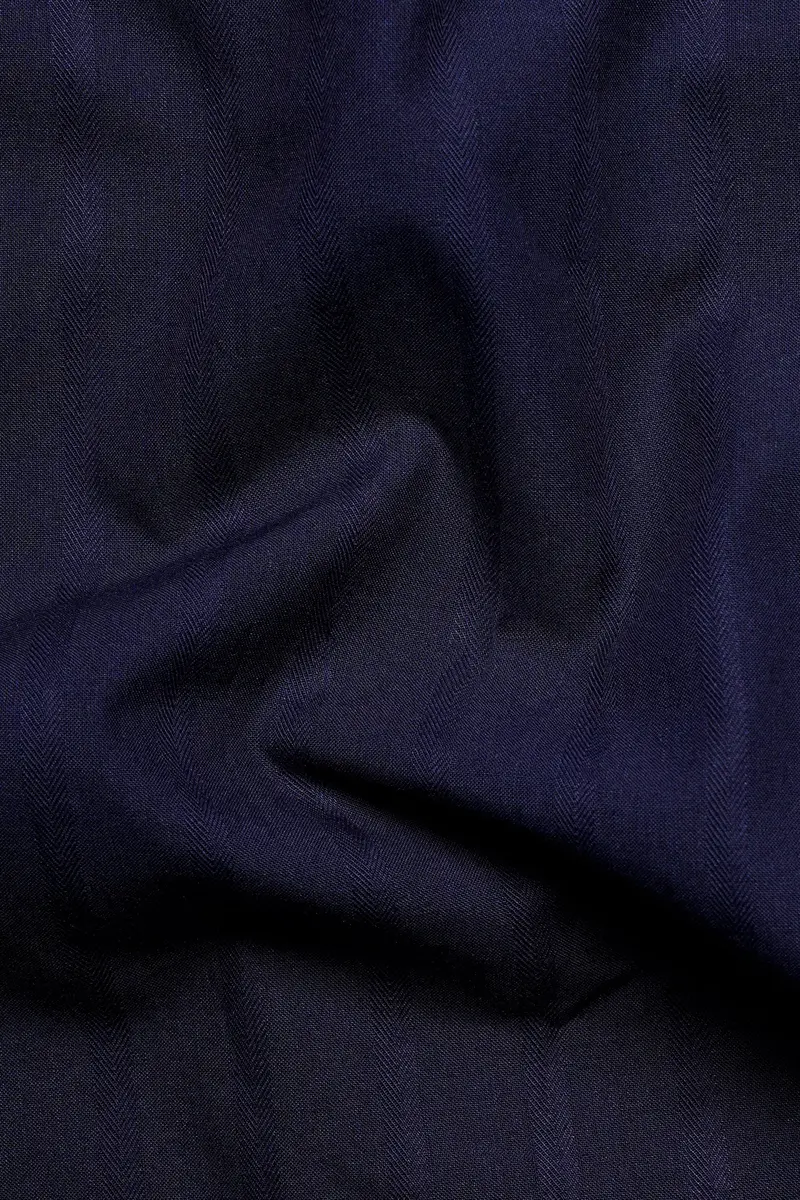 Cinder Blue Dobby Textured Premium Giza Cotton Kurta Shirt 3