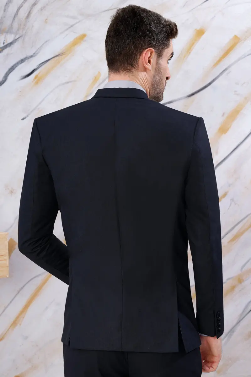 Cinder Blue Premium Cotton Single Breasted Sports Blazer 6