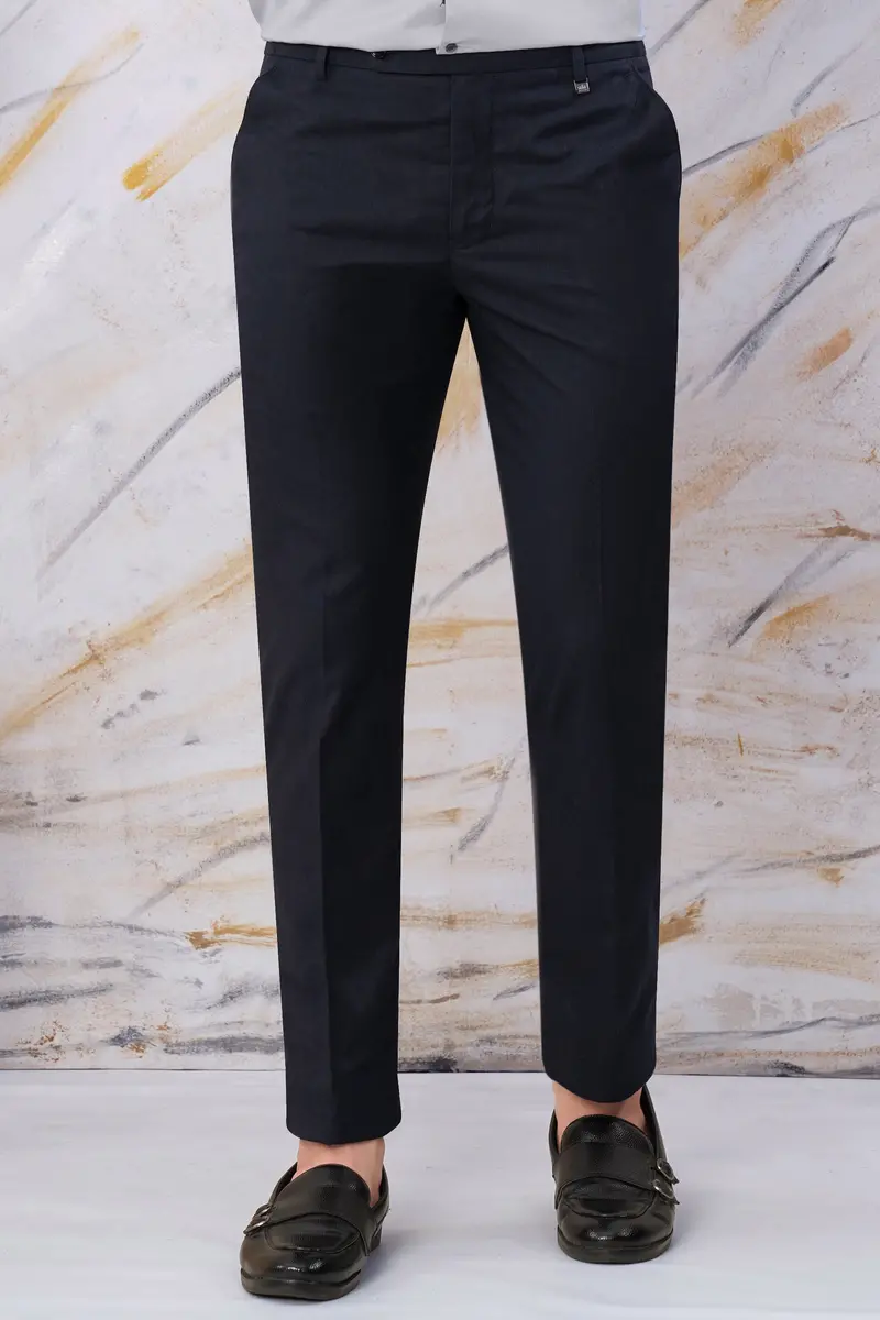 Cinder Blue Premium Cotton Stretchable Waistband Pant 7