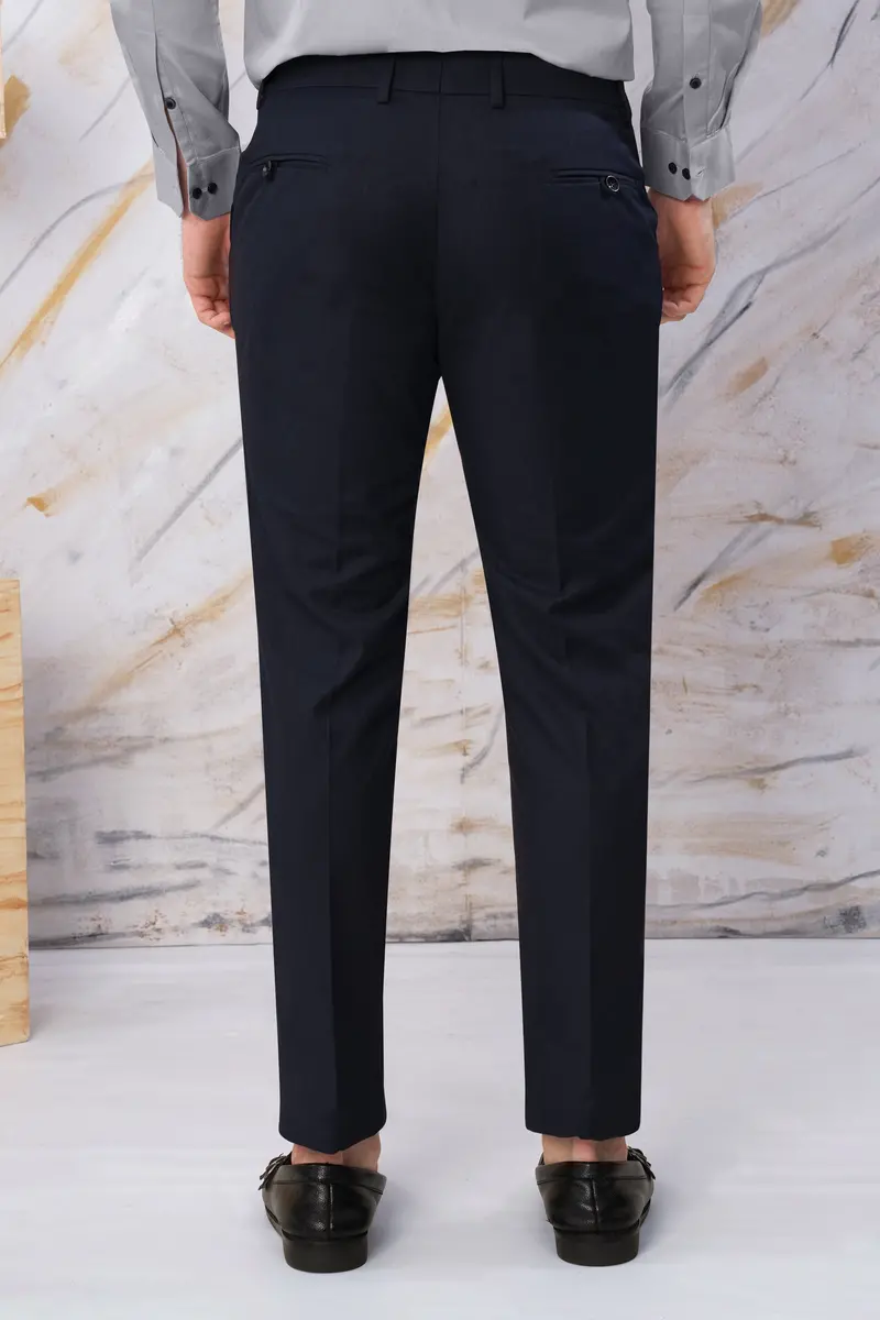 Cinder Blue Premium Cotton Stretchable Waistband Pant 9