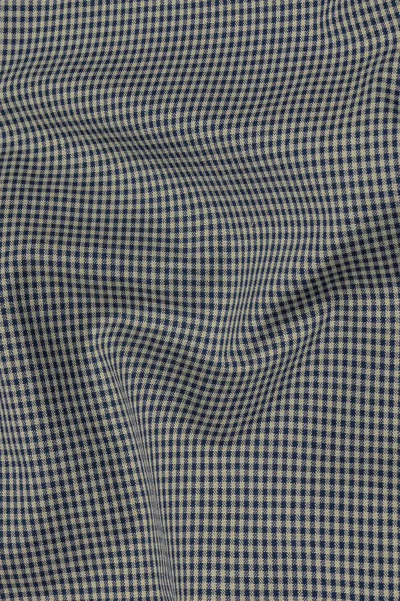 Cinereous And Dusk Blue Checkered Royal Oxford Shirt 3