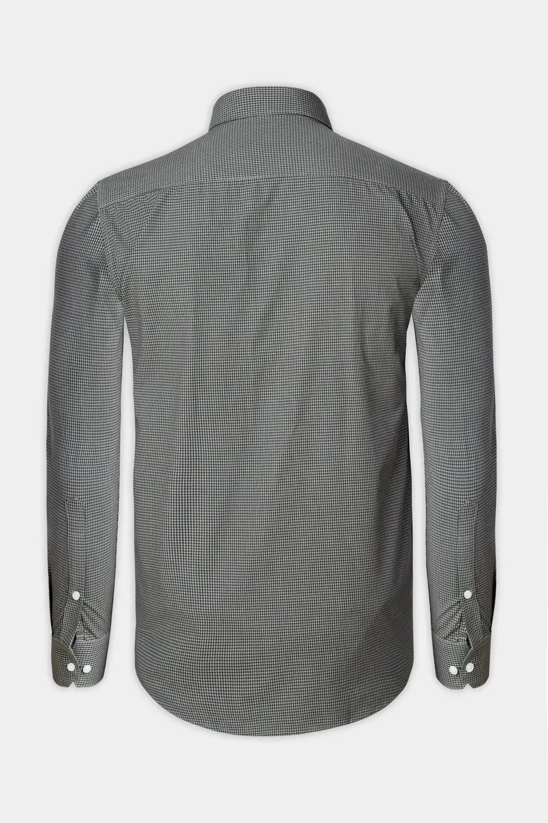 Cinereous And Dusk Blue Checkered Royal Oxford Shirt 6