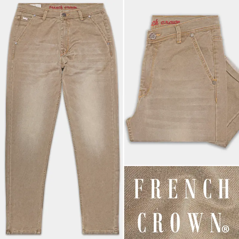 Cinereous Brown Stone Wash Denim 1