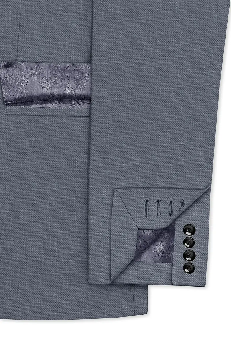 Cineris-Shuttle Gray Luxurious Linen Single Breasted Stretchable Traveler Blazer 6
