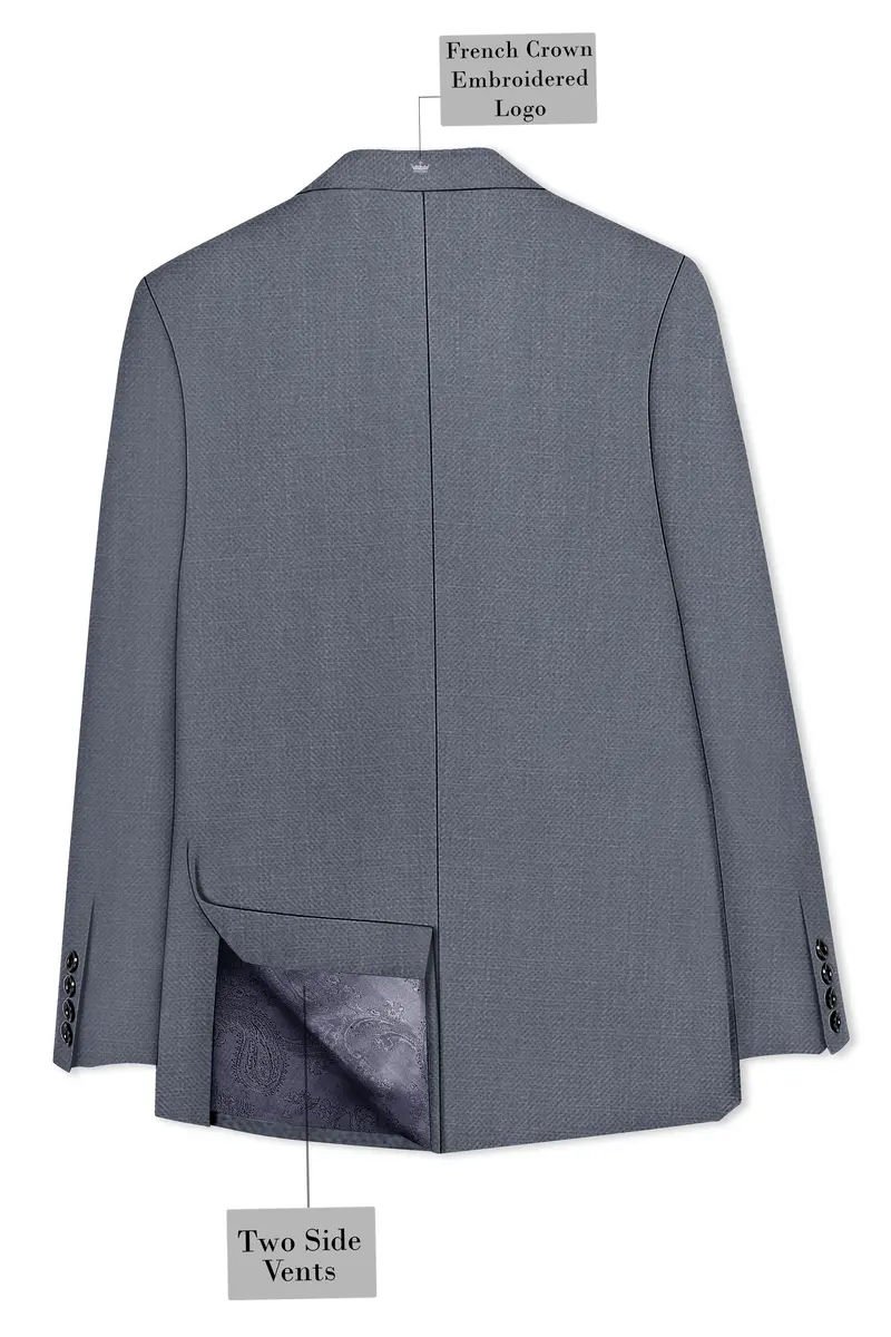 Cineris-Shuttle Gray Luxurious Linen Single Breasted Stretchable Traveler Blazer 8
