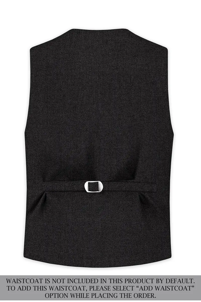 Cinerro-Mine Shaft Gray Textured Tweed Double Breasted Suit 17