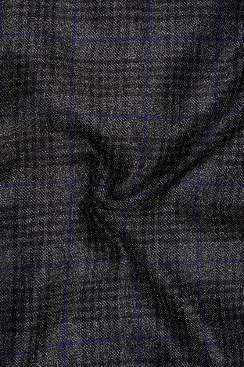 Cinerro-Shark Gray Plaid Tweed Waistcoat 3