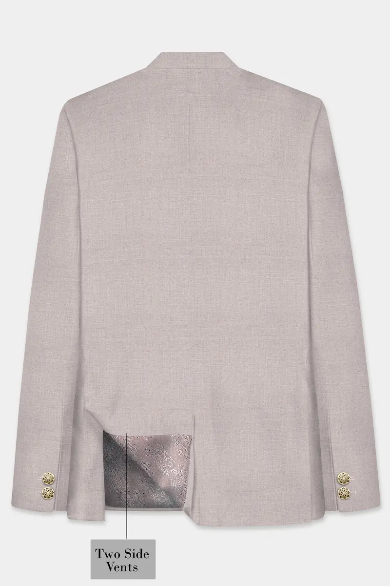 Clamshell Cream Wool Rich Bandhgala Suit 7