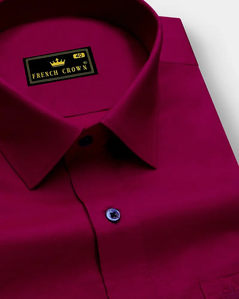 Claret Maroon Super Soft Premium Cotton Shirt 1