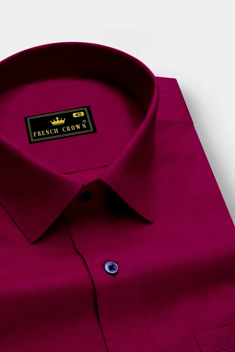 Claret Maroon Super Soft Premium Cotton Shirt 2