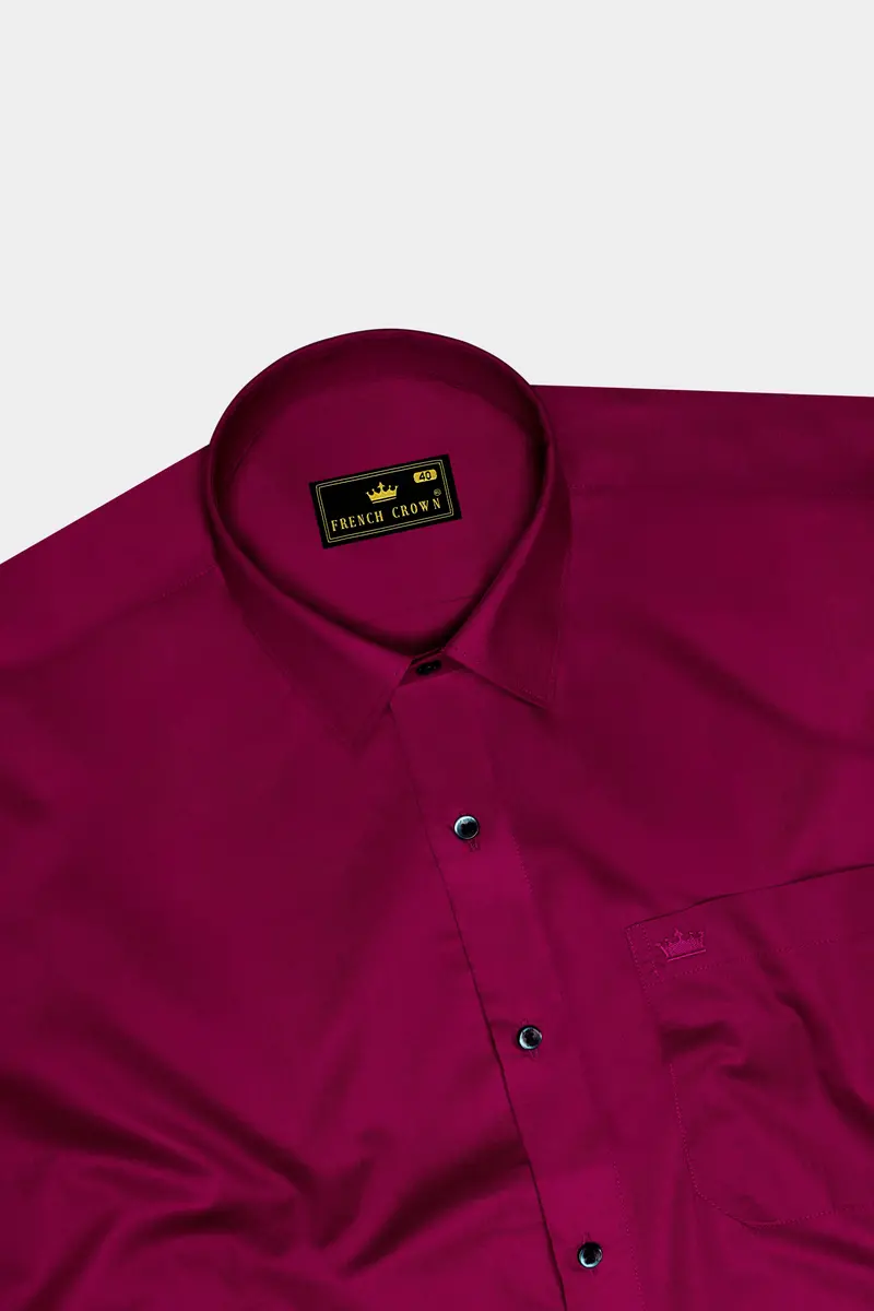 Claret Maroon Super Soft Premium Cotton Shirt 5