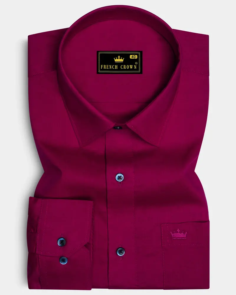 Claret Maroon Super Soft Premium Cotton Shirt 6
