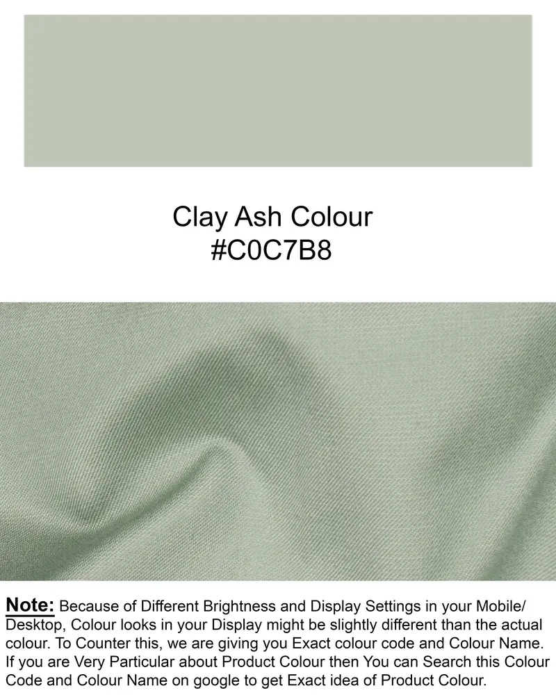 Clay Ash Green Wool Rich Pant 8
