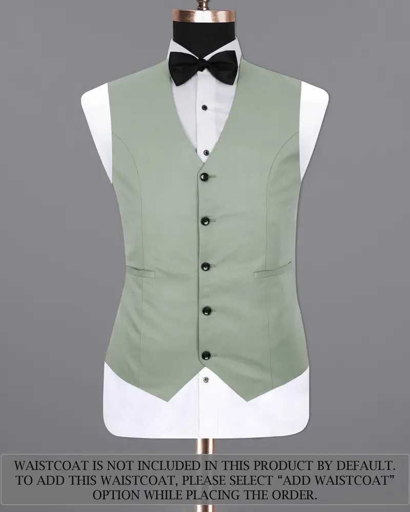 Clay Ash Green Wool Rich Tuxedo Suit 15