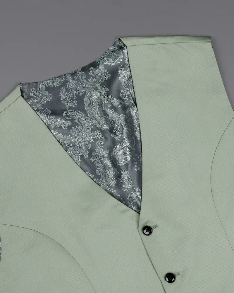 Clay Ash Green Wool Rich Tuxedo Suit 17