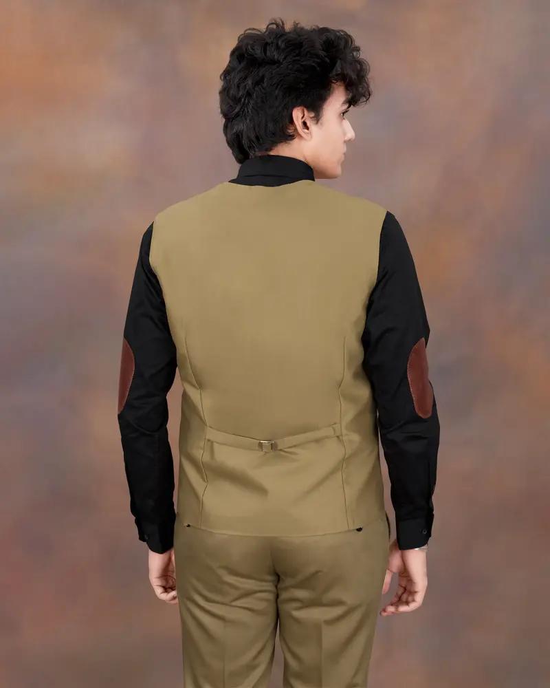 Clay Creek Brown Solid Waistcoat 8