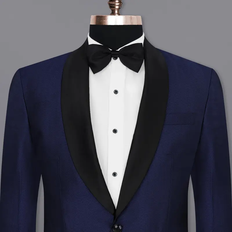 Cloud Burst Blue Designer Tuxedo Blazer 1