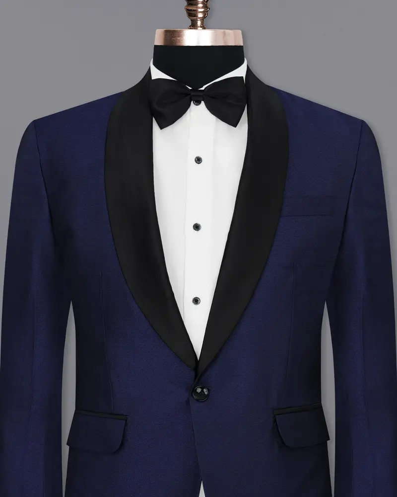 Cloud Burst Blue Designer Tuxedo Blazer 2