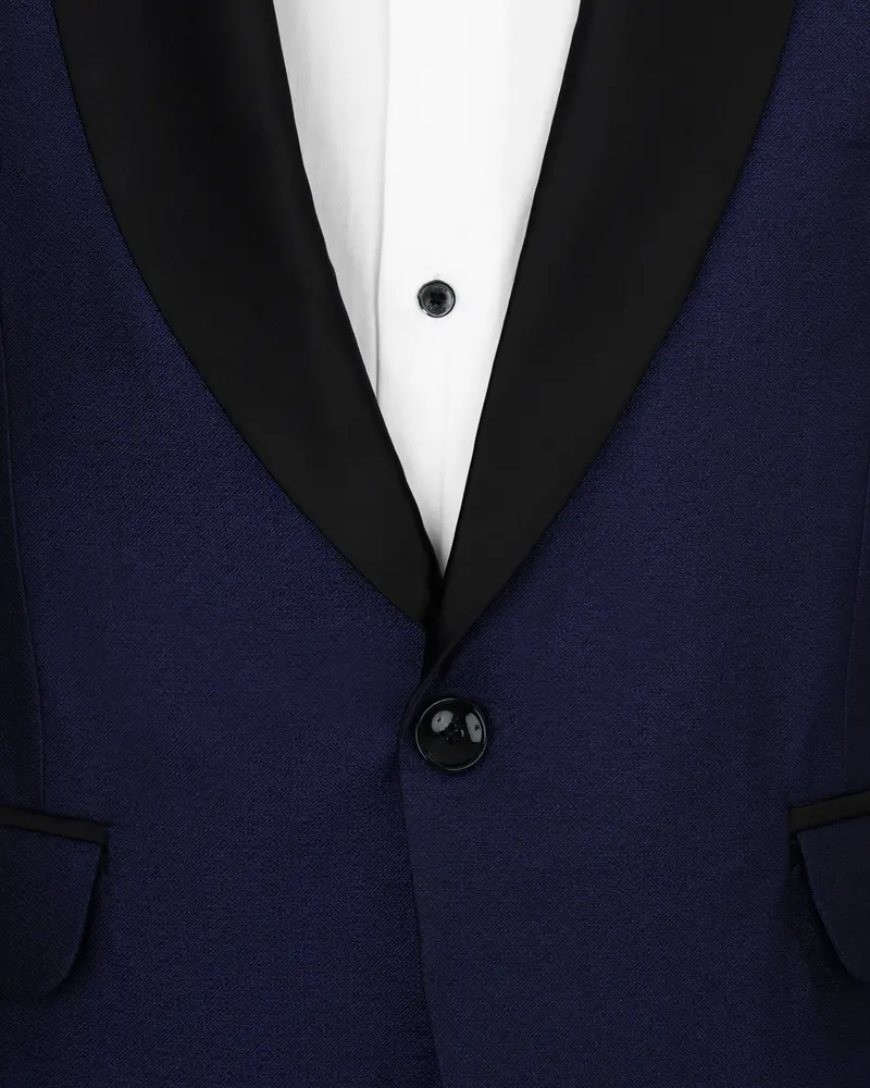 Cloud Burst Blue Designer Tuxedo Blazer 4