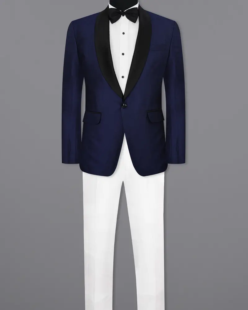Cloud Burst Blue Designer Tuxedo Suit 4