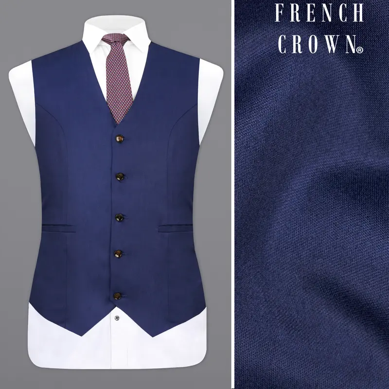 Cloud Burst Blue Waistcoat 1