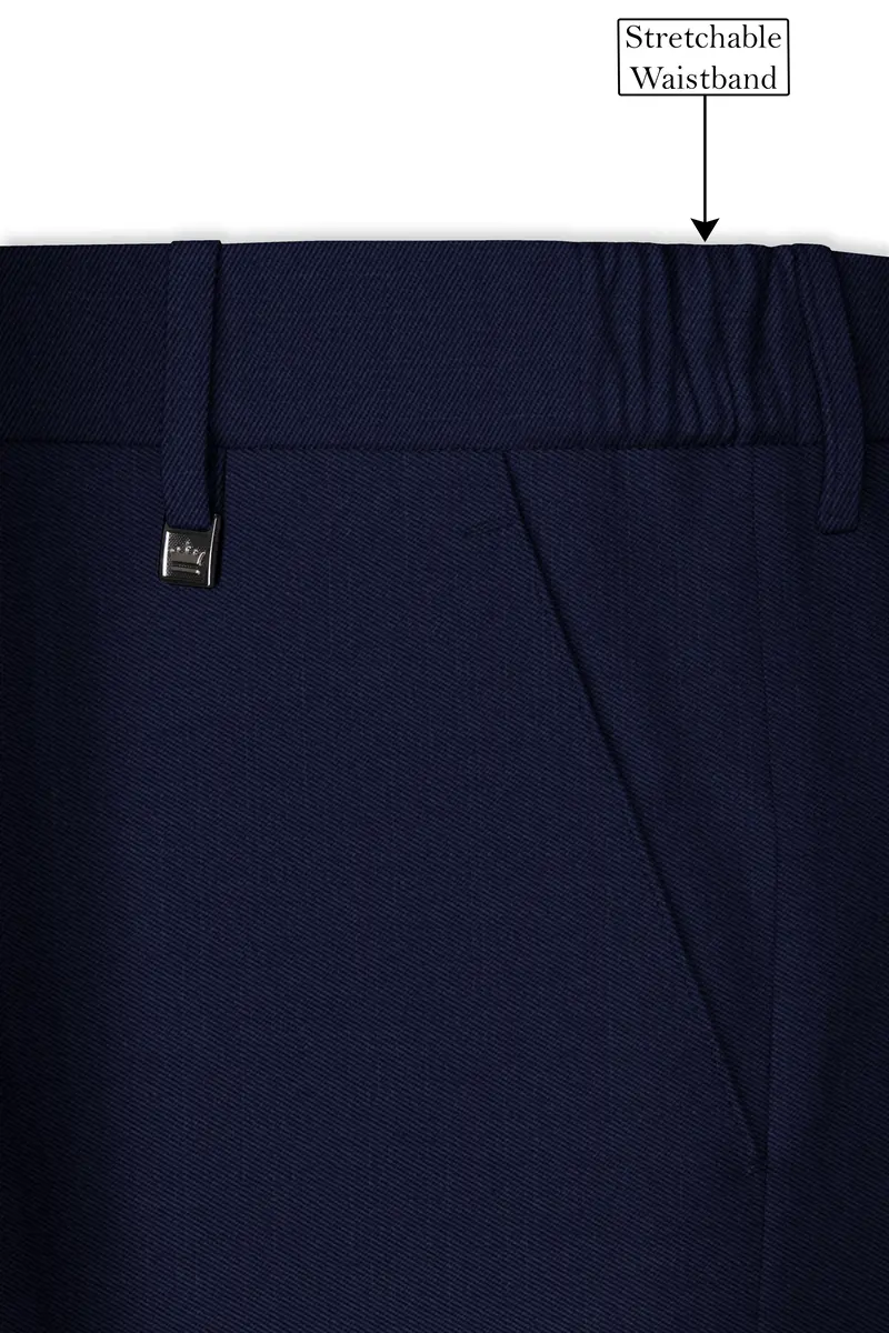 Cloud Burst Blue Wool Rich Double Breasted Sports Suit 15