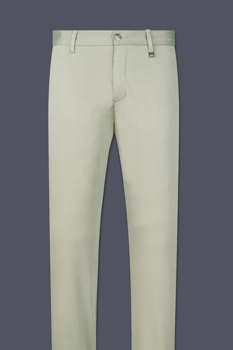 Cloud Green Premium Cotton Chinos Pant 2