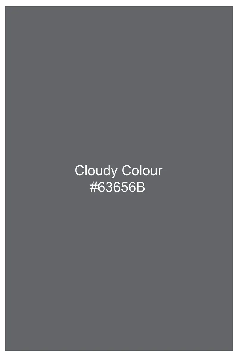 Cloudy Gray Luxurious Linen Waistcoat 6