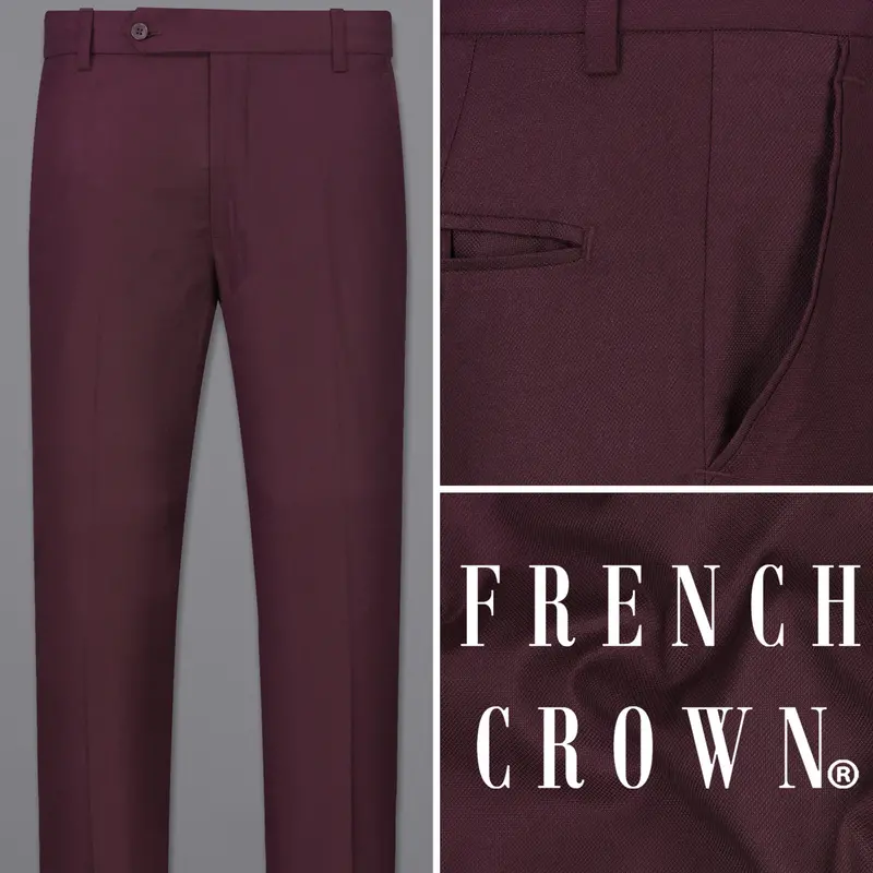 Cocoa Bean Maroon Pant 1
