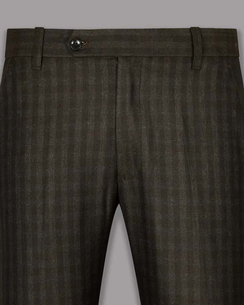 Cocoa Brown Checked Sport Pant 2
