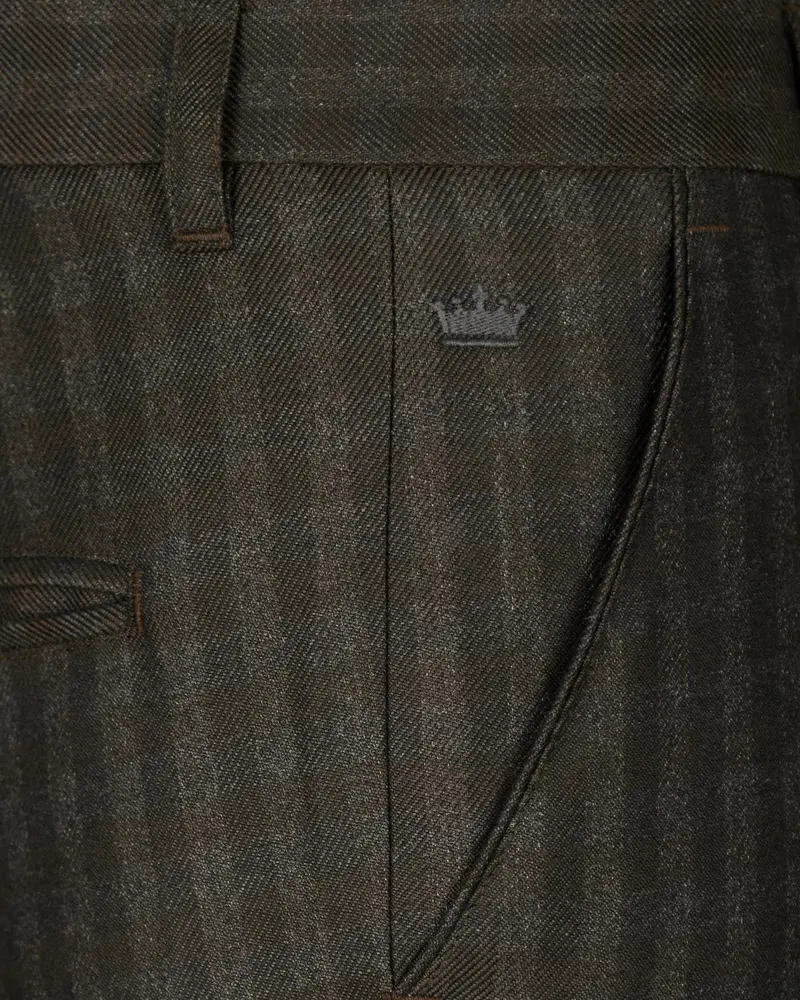 Cocoa Brown Checked Sport Pant 5