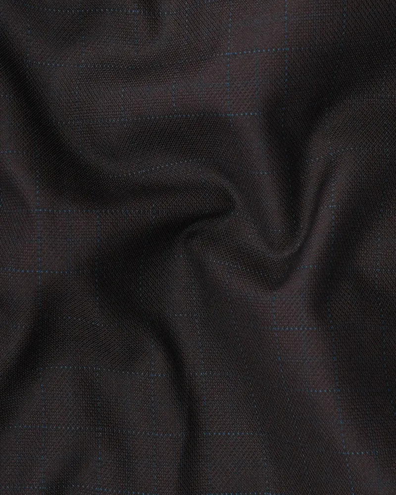 Coffee Brown Subtle Windowpane Waistcoat 3