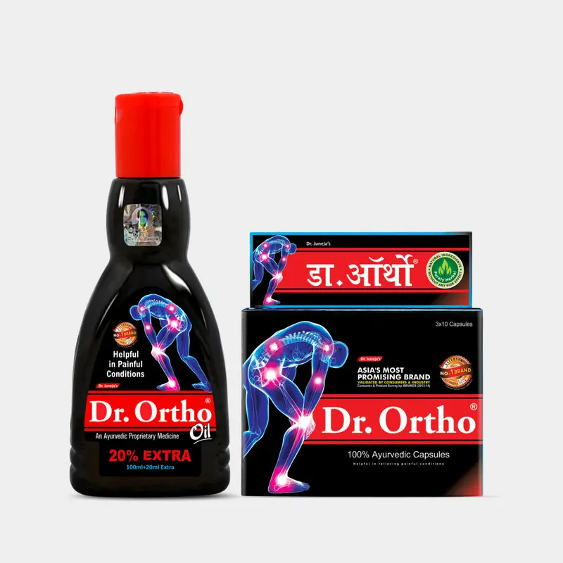 Combo For Body Muscle Pain (Oil 120Ml + 30 Capsules) 1