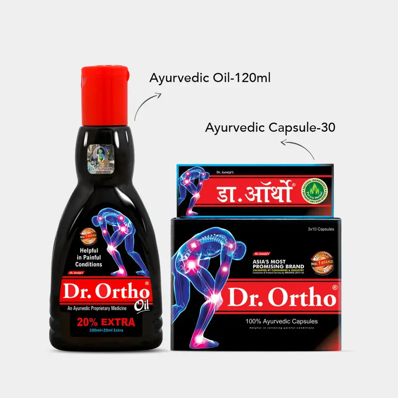 Combo For Body Muscle Pain (Oil 120Ml + 30 Capsules) 2
