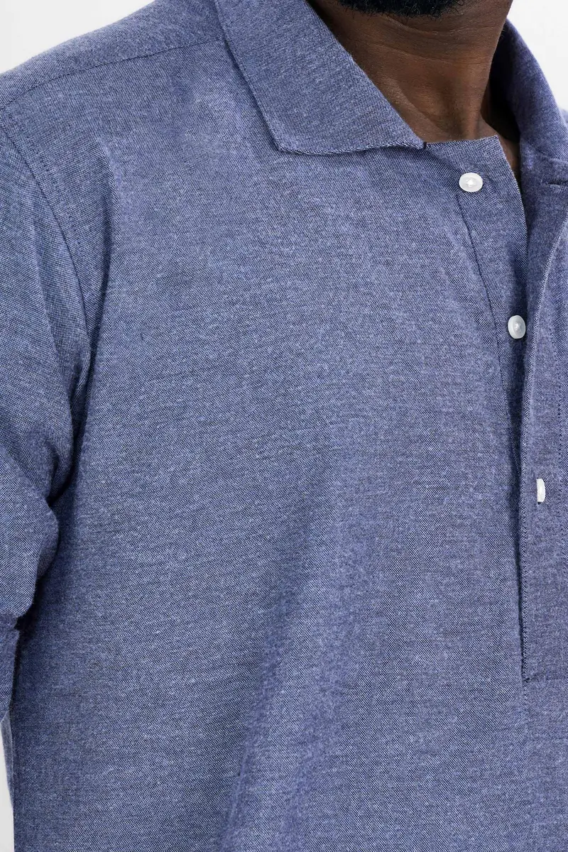 Comet Blue Flannel Designer Shirt 6