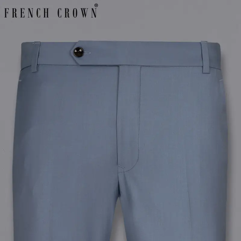 Comet Blue Wool Rich Pant 1