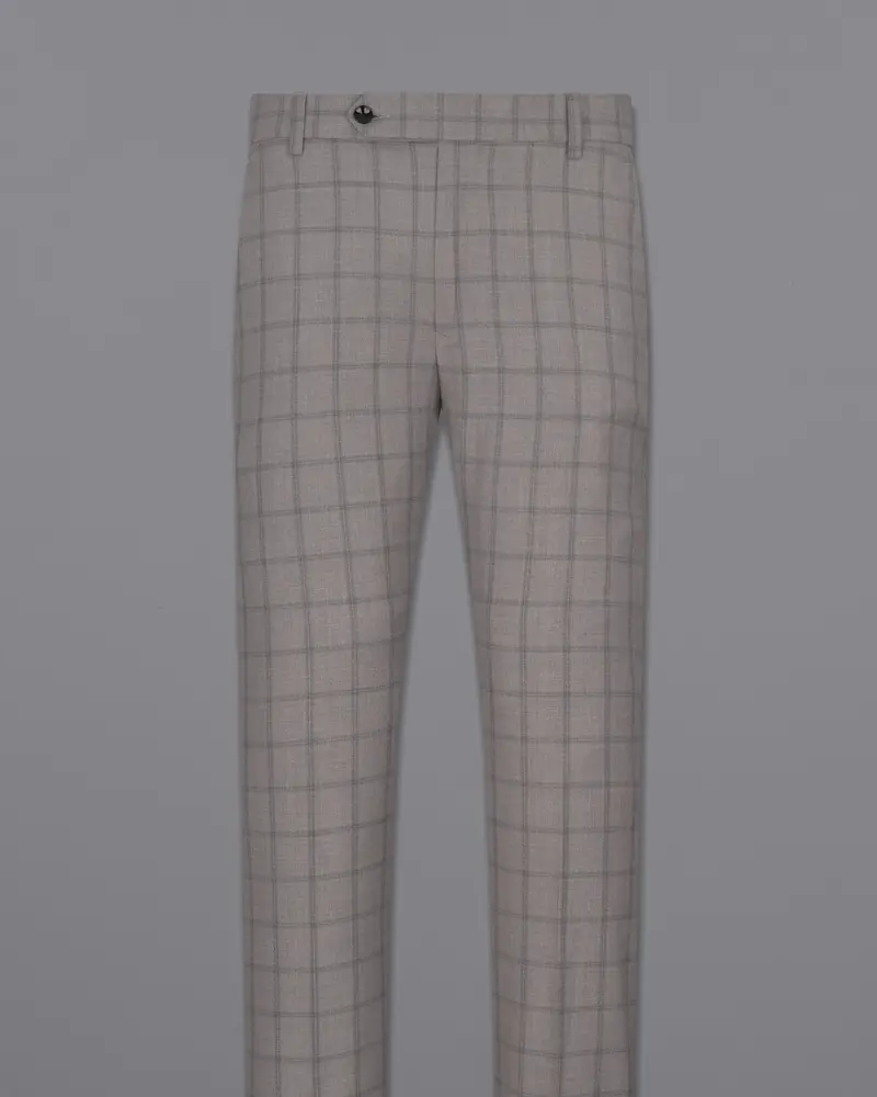 Concord Gray Plaid Double Breasted Suit 13