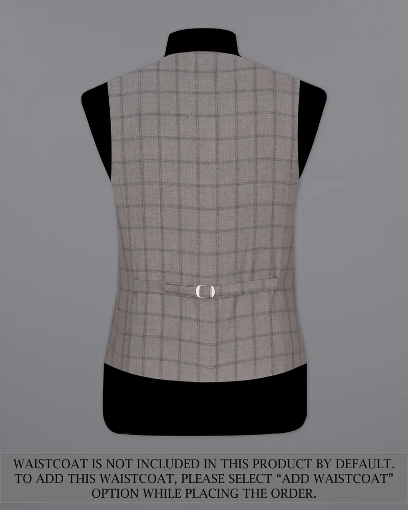 Concord Gray Plaid Double Breasted Suit 16