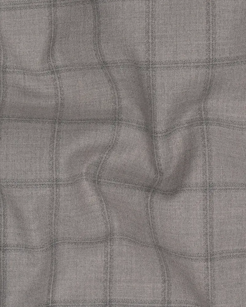 Concord Gray Plaid Double Breasted Suit 3