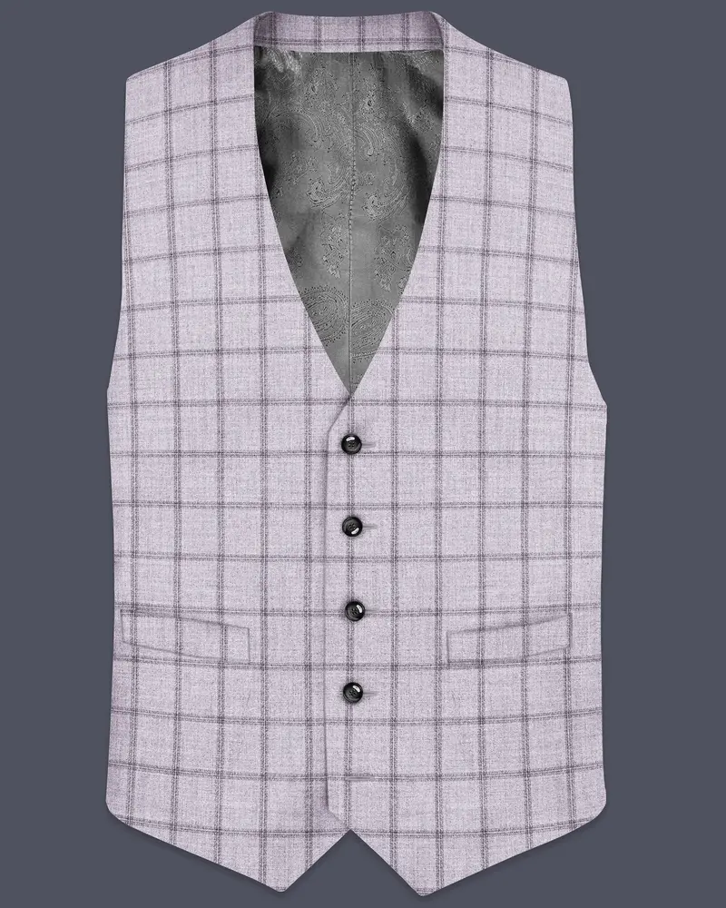 Concord Gray Plaid Waistcoat 1