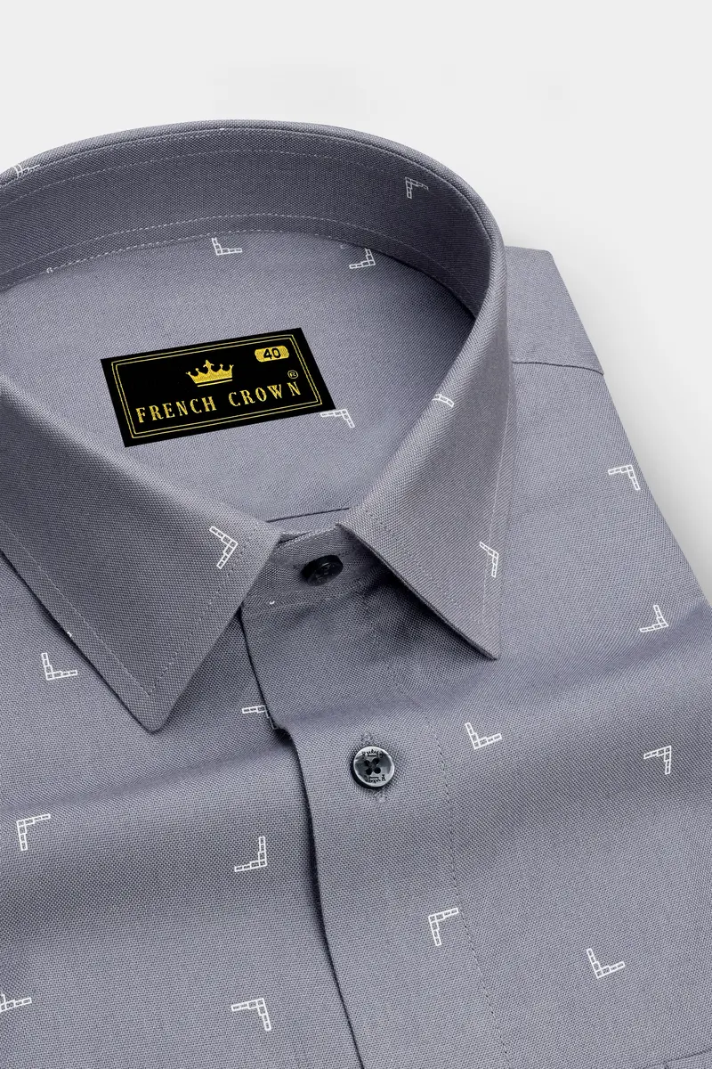 Concord Gray With White Royal Oxford Shirt 2