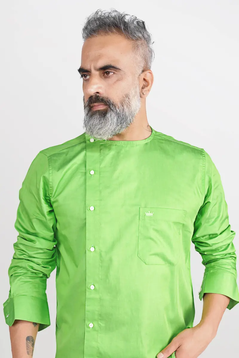 Conifer Green Super Soft Premium Cotton Designer Shirt 2