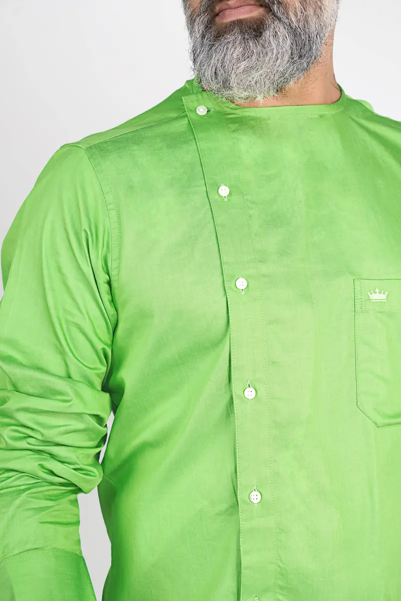 Conifer Green Super Soft Premium Cotton Designer Shirt 6