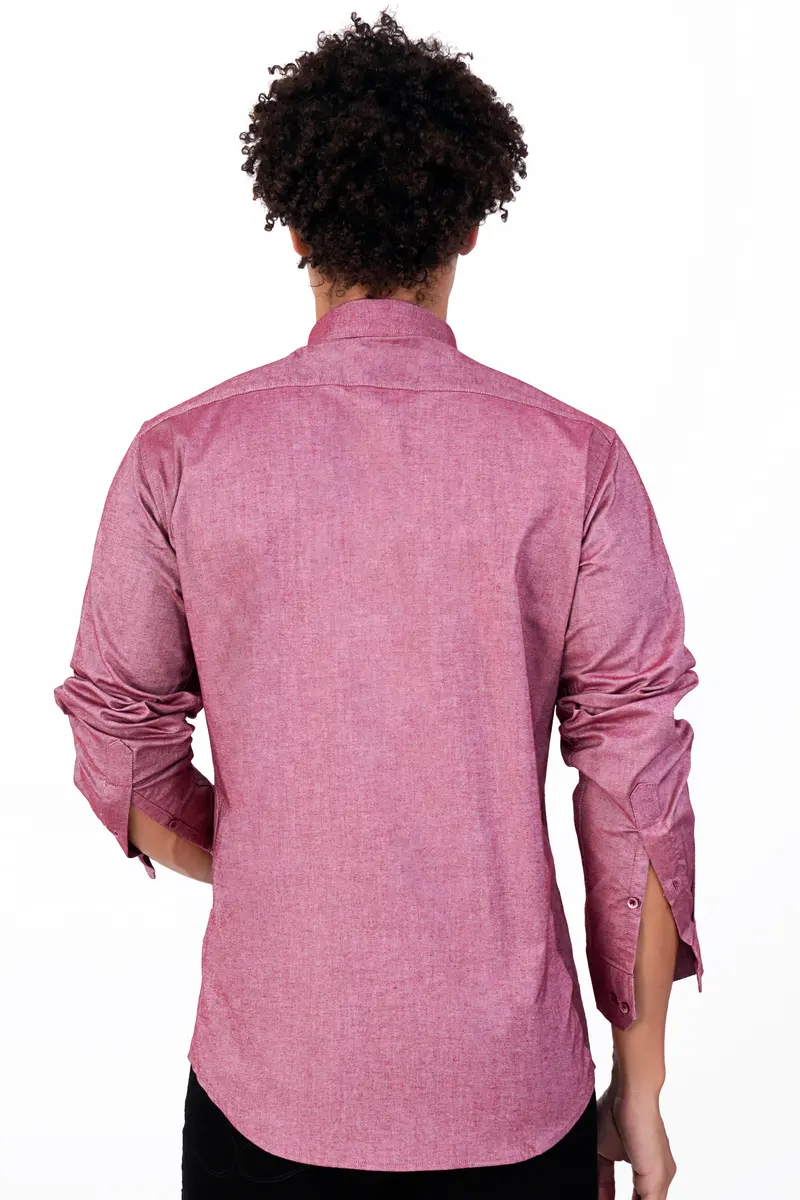 Contessa Pink And White Hand Painted Royal Oxford Designer Shirt 8