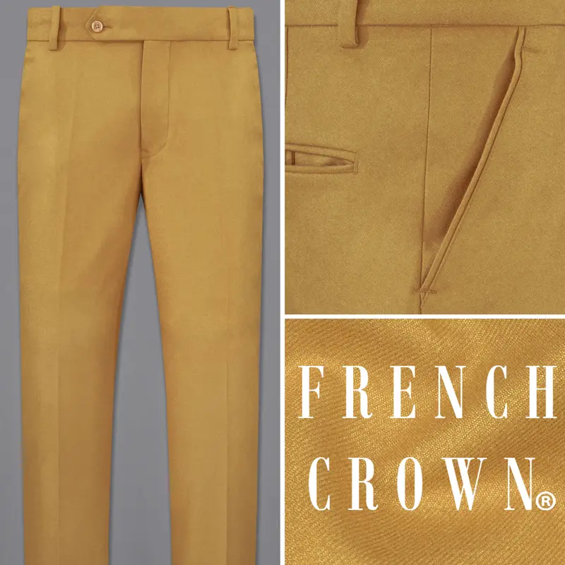 Copper Yellow Wool Rich Pant 1